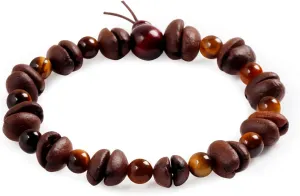 Day Day Up Real Coffee Bean Charm Bracelet for Men & Women Handmade Stretch Beaded Bracelet  Unique Jewelry Gift for Coffee Lovers Bracelets