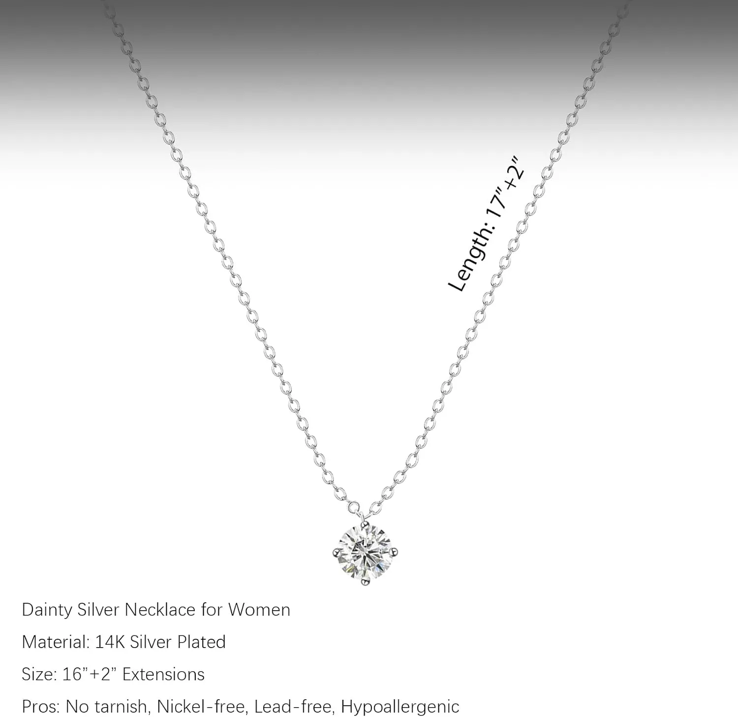 Diamond Pendant Necklace for Women, Dainty Gold Necklace 18k Gold Plated Paperclip Choker Necklaces Cute Open Oval Necklaces Simple Gold Necklace Jewelry Gifts for Women Trendy