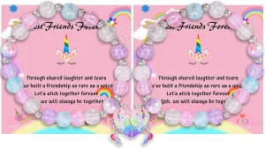 DOYYCA Friendship Bracelets Cute Magnetic Matching Charm Beaded Best Friend Bracelet BFF Bracelets for 2 Girls Women
