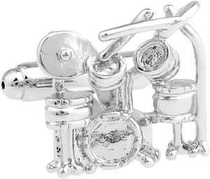 Drum Set Drummer Cufflinks  Unique Music-Inspired Accessory for Musicians and Music Lovers