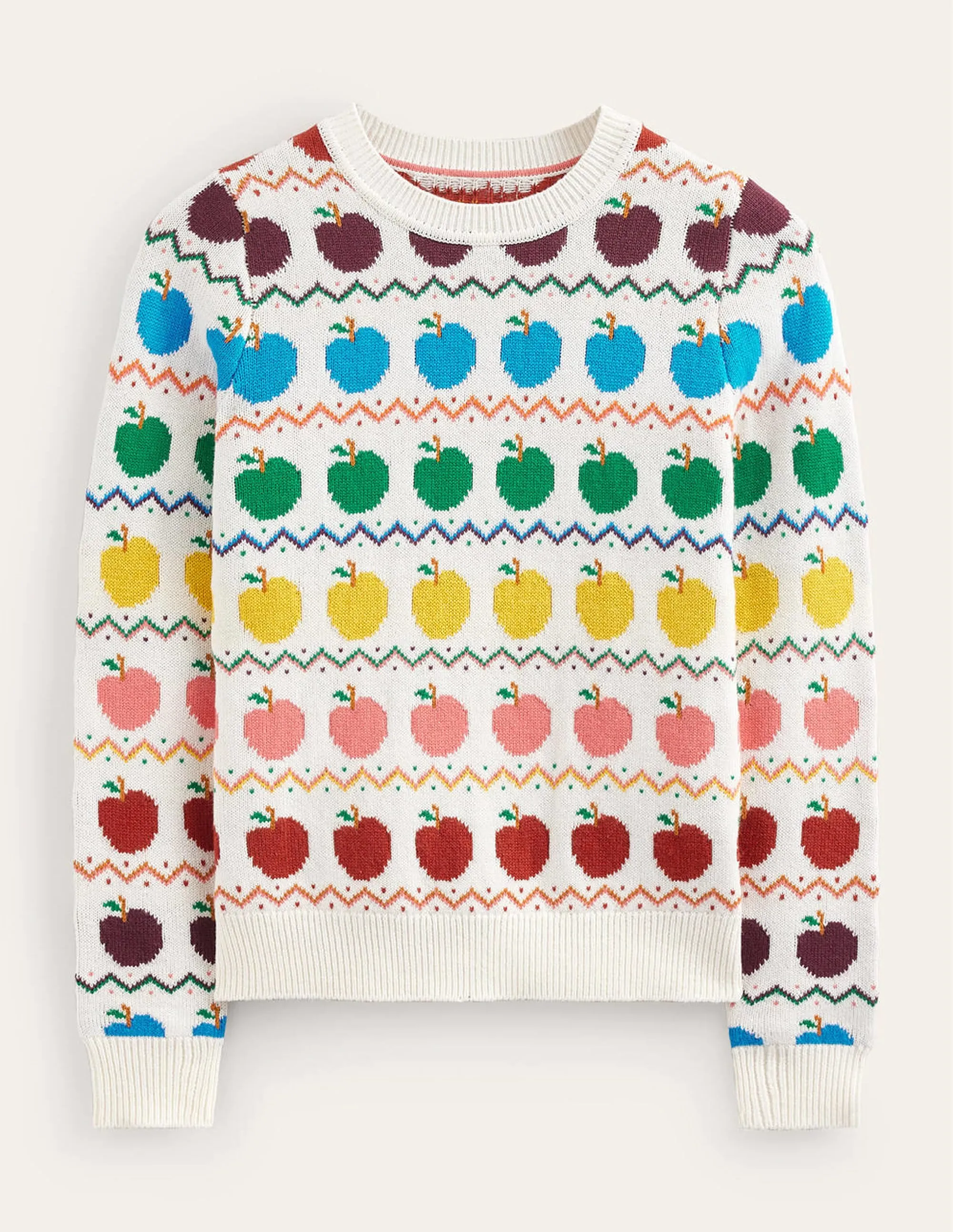 Edie Fair Isle Jumper-Apple Fair Isle