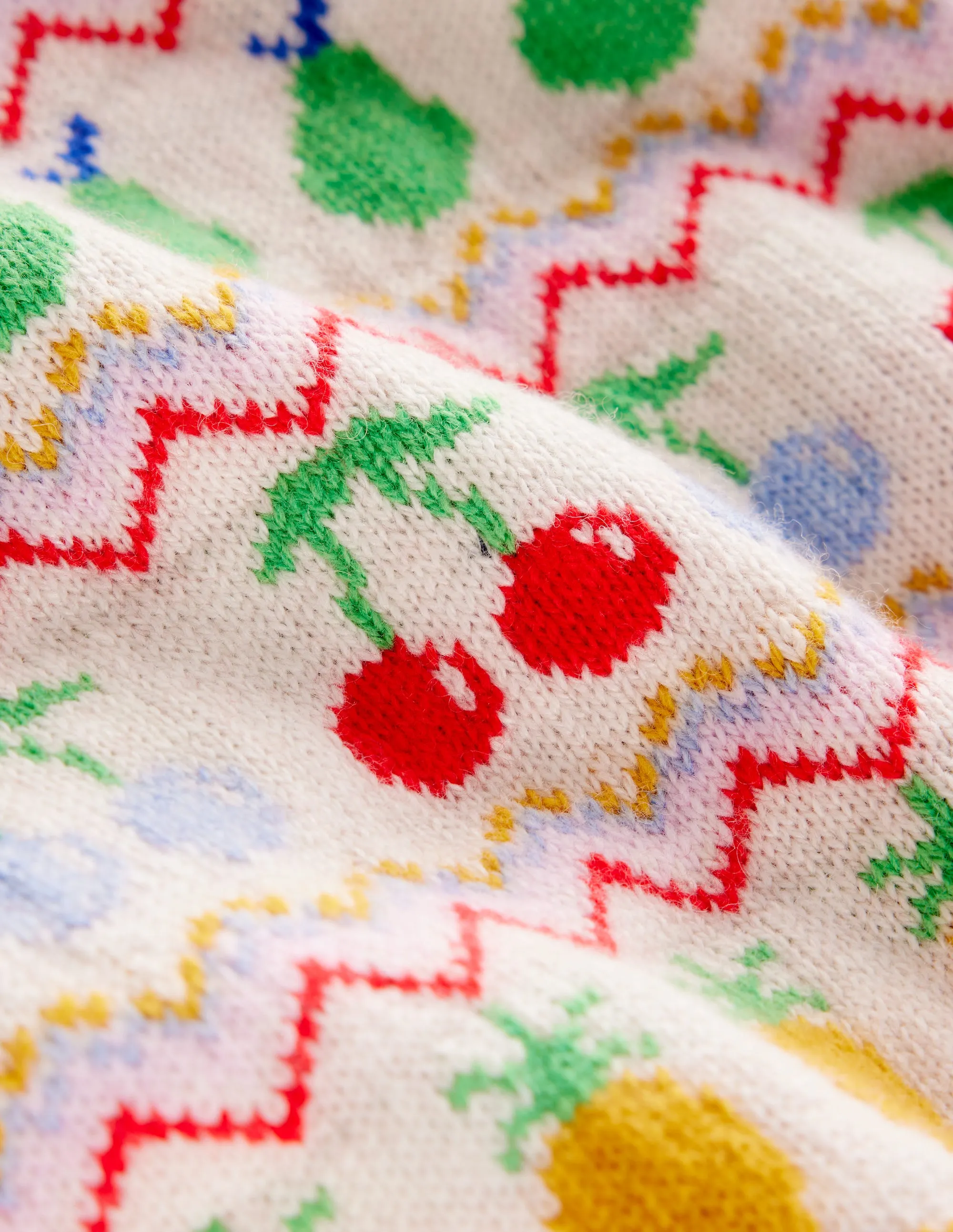 Edie Fair Isle Jumper-Ecru Marl, Fruit