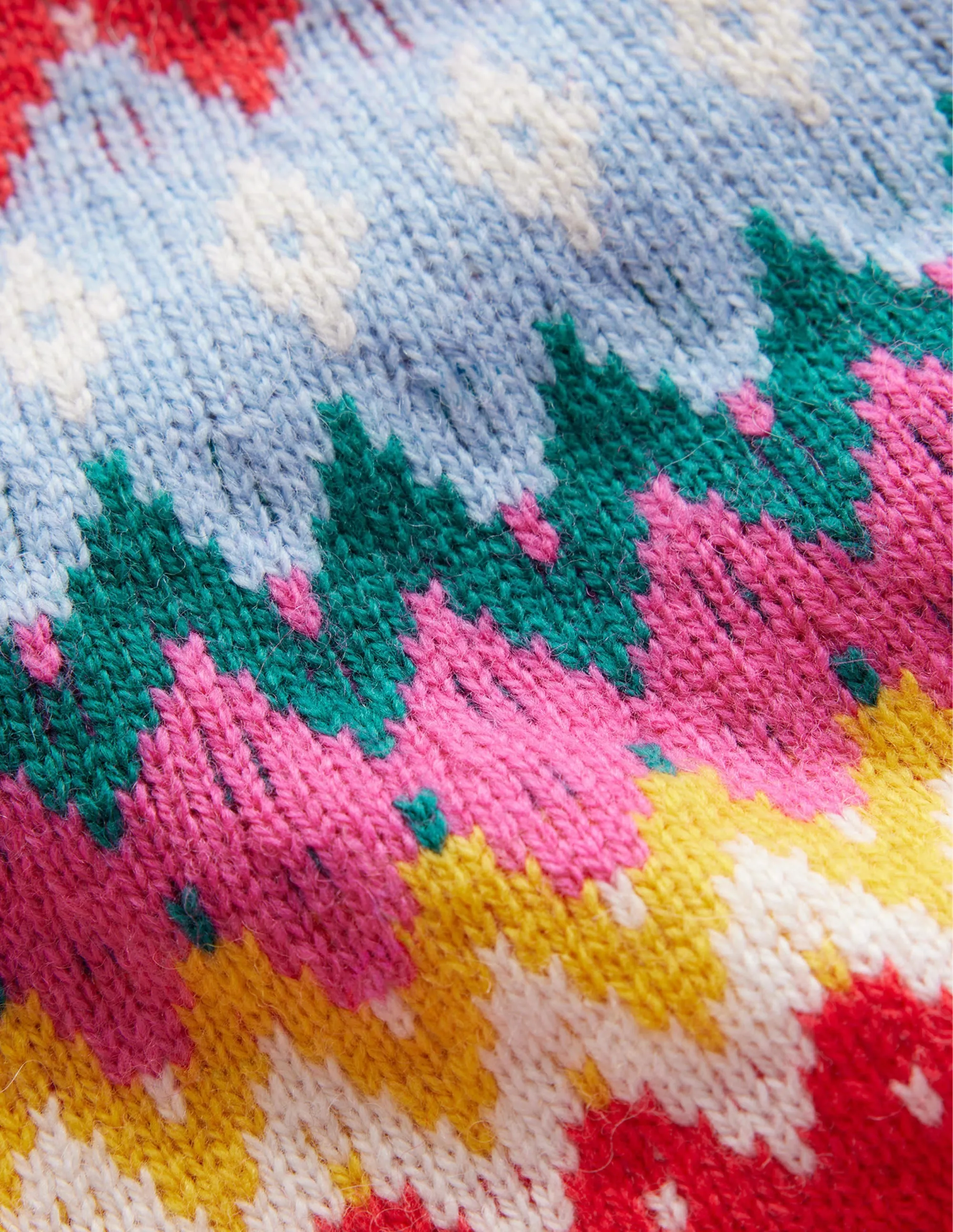 Edie Fair Isle Jumper-Poppy Red