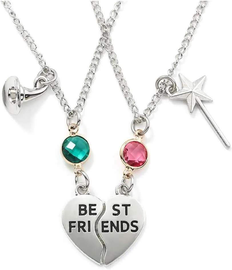 Elphaba Glinda Friendship Bracelets Elphaba Glinda Matching Crown Hat Bracelets Best Friends Neacklace for Women