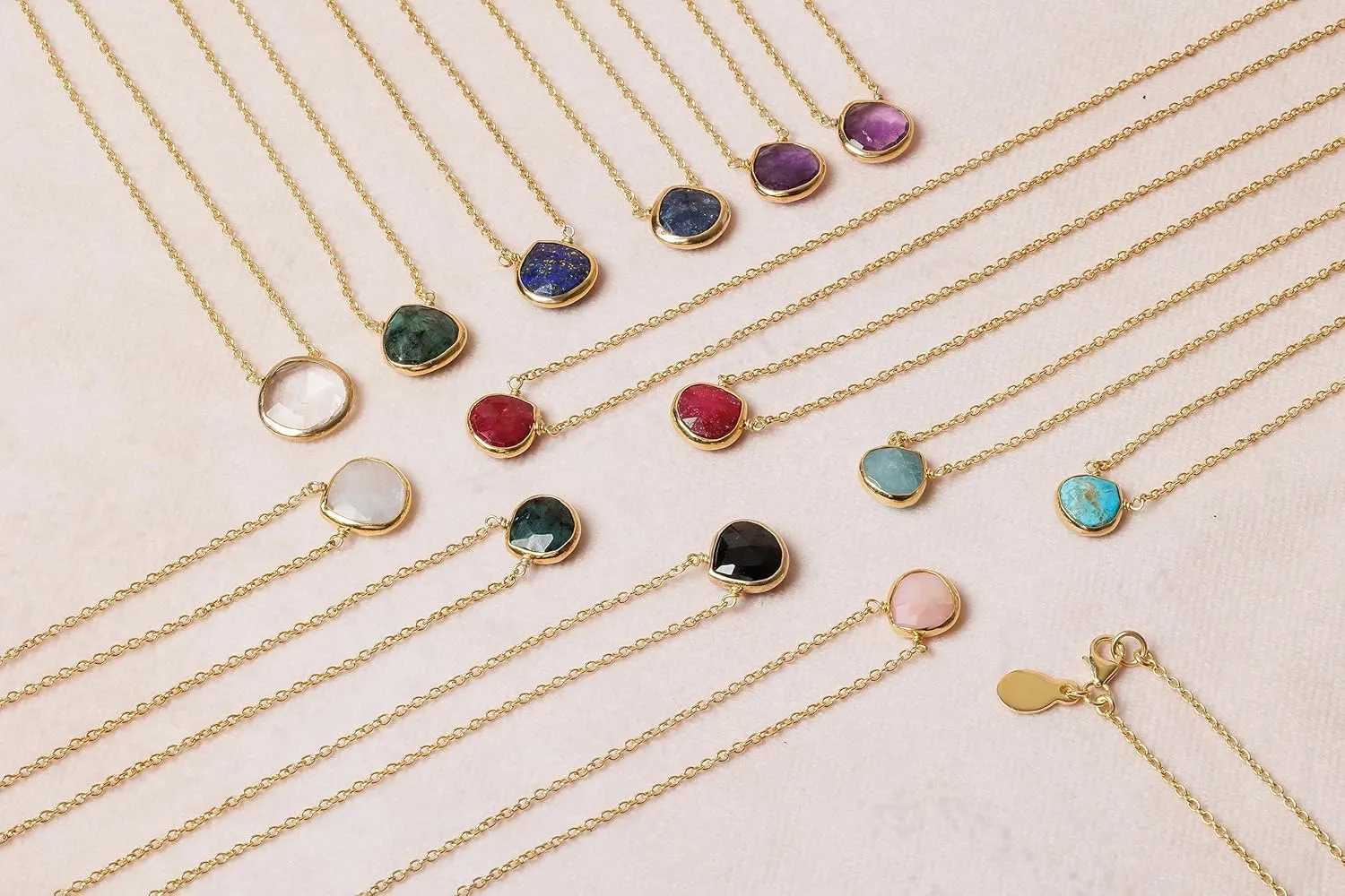 Emerald Necklace for Women, Premium Gold Heart Bezel Necklaces - Tarnish Free 18K Gold Plated Certified S925 Classic Statement Necklace Gold Jewelry for Women - Mothers Day Gifts for Mom Wife