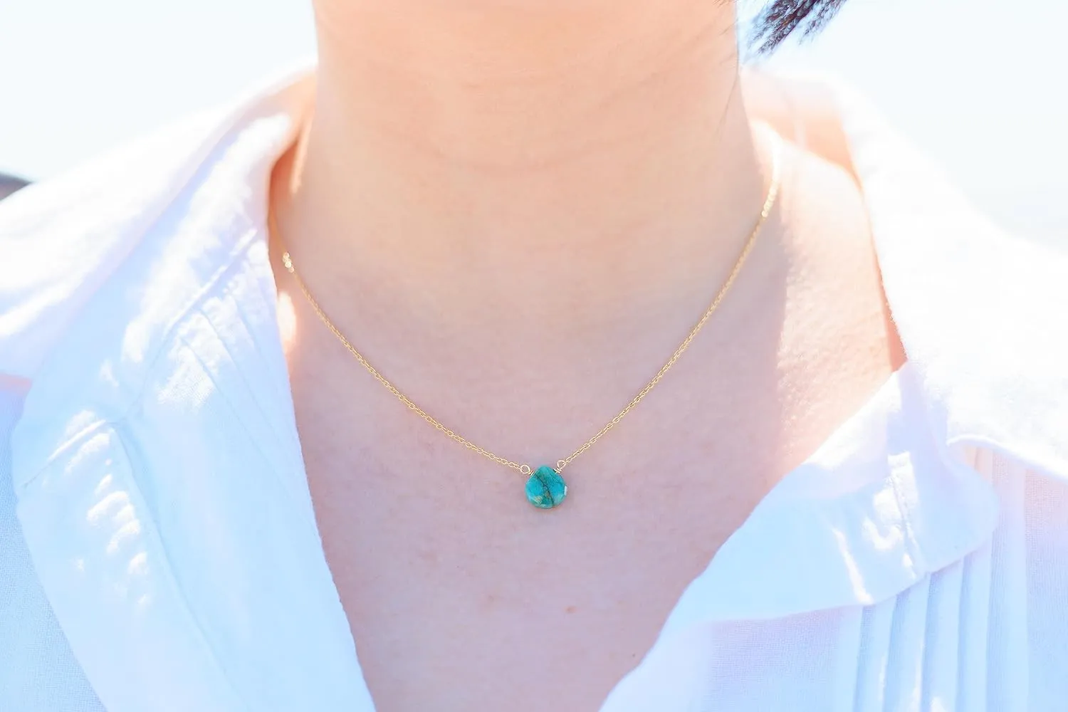 Emerald Necklace for Women, Premium Gold Heart Necklaces for Women - Tarnish Free 18K Gold Plated Certified S925 Classic Statement Necklace Gold Jewelry for Women - Mothers Day Gifts for Mom Wife
