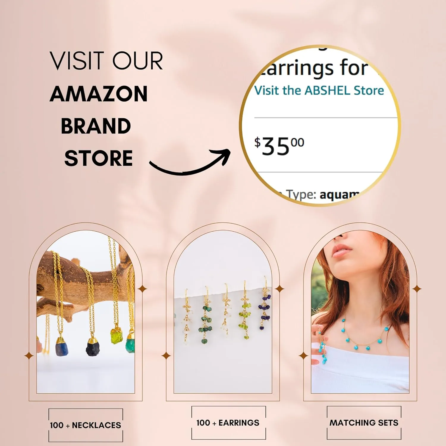 Emerald Necklace for Women, Premium Gold Minimalist Rectangle Necklaces - Tarnish Free 18K Gold Plated Certified S925 Classic Statement Necklace Gold Jewelry for Women - Mothers Day Gifts for Mom Wife