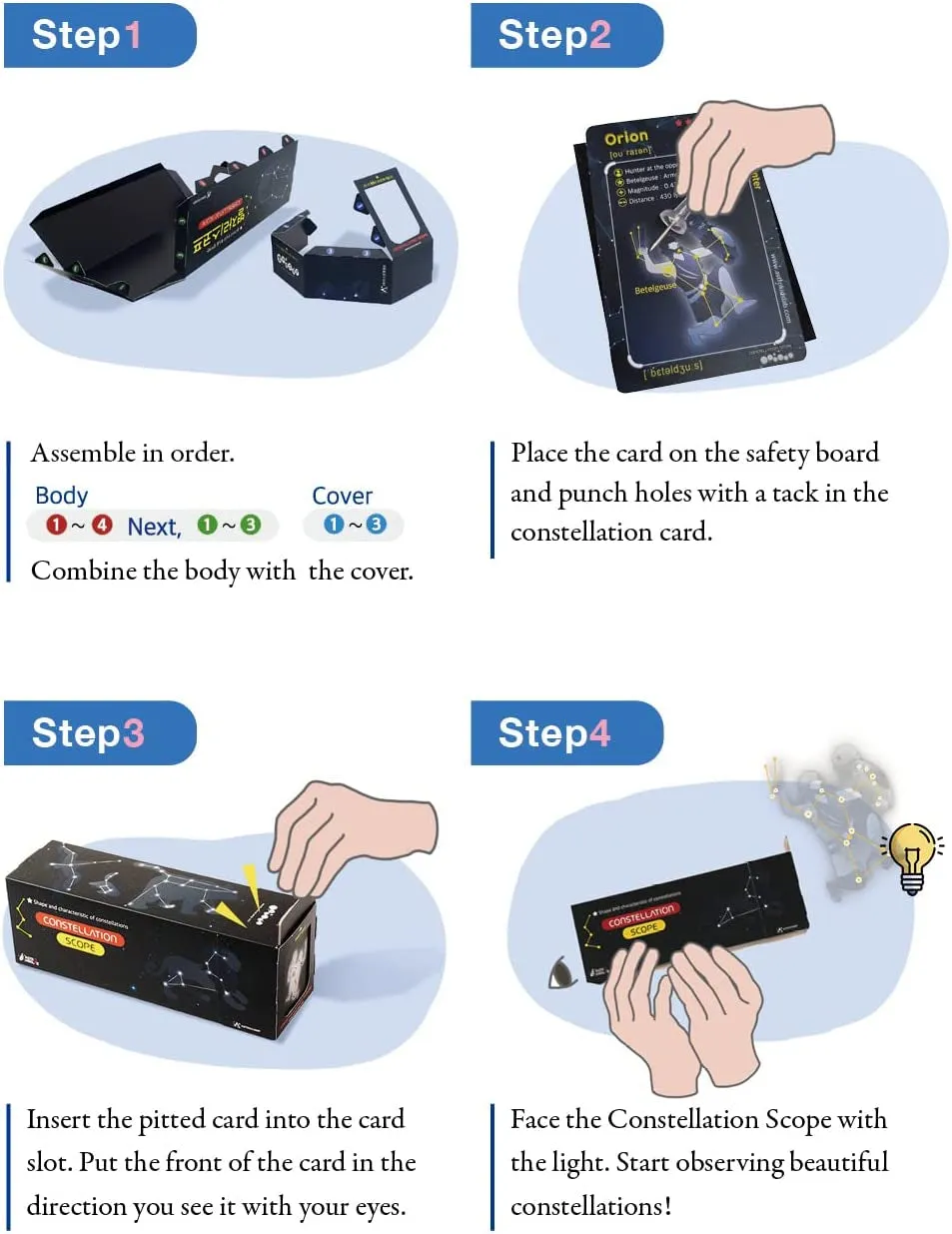 Explore the Stars: Constellation Telescope Simulator Set - Perfect Astronomy Gift