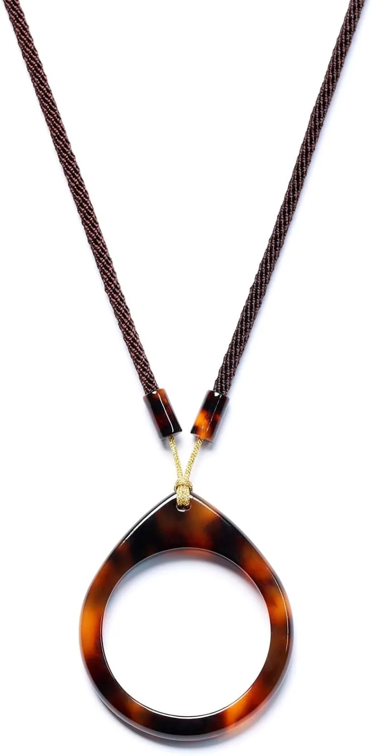 Eyeglass Holder Necklace Acrylic Eyeglass Loop Strap Sunglasses Holder Ring Chain Lanyard
