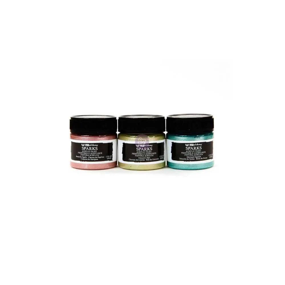 Finnabair Art Alchemy Acrylic Paint Set of 3 - Sparks Fantasy