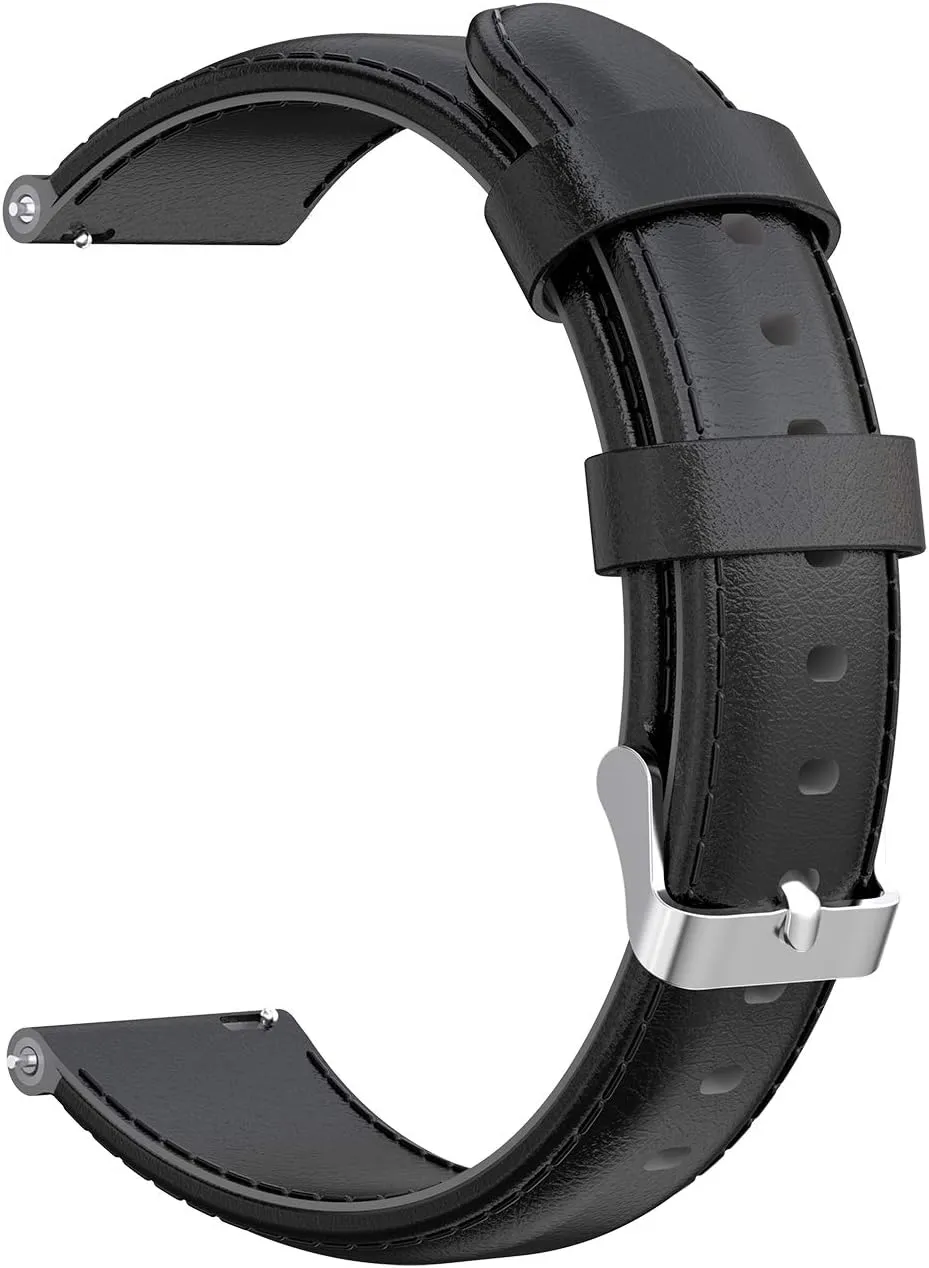 FitTurn Compatible with FITVII Slim Fitness Tracker Bands Leather Quick Release Watch Band Strap for FITVII Slim Fitness Tracker Women Kids