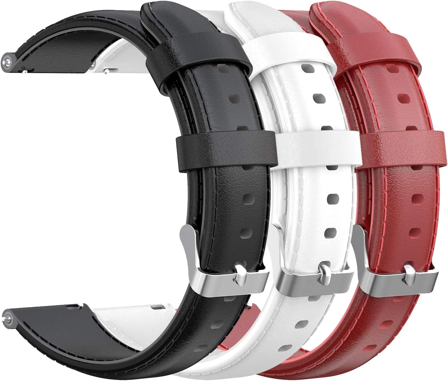 FitTurn Compatible with FITVII Slim Fitness Tracker Bands Leather Quick Release Watch Band Strap for FITVII Slim Fitness Tracker Women Kids