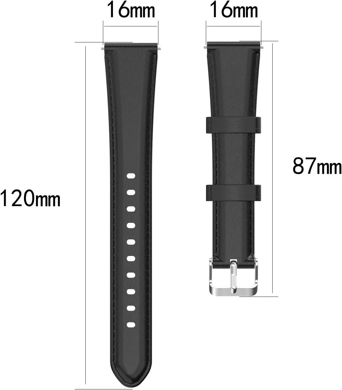 FitTurn Compatible with FITVII Slim Fitness Tracker Bands Leather Quick Release Watch Band Strap for FITVII Slim Fitness Tracker Women Kids