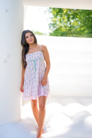 Fonda Pink Floral Dress
