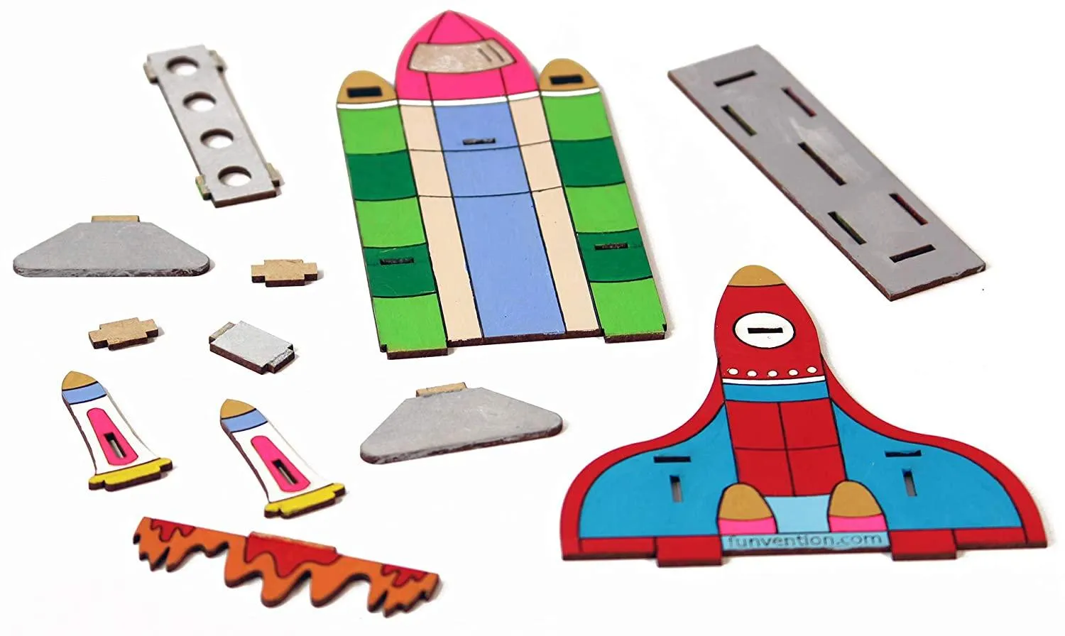 Funvention 3D Coloring Model - Space Shuttle - DIY Puzzle Toy Pen Stand Utility