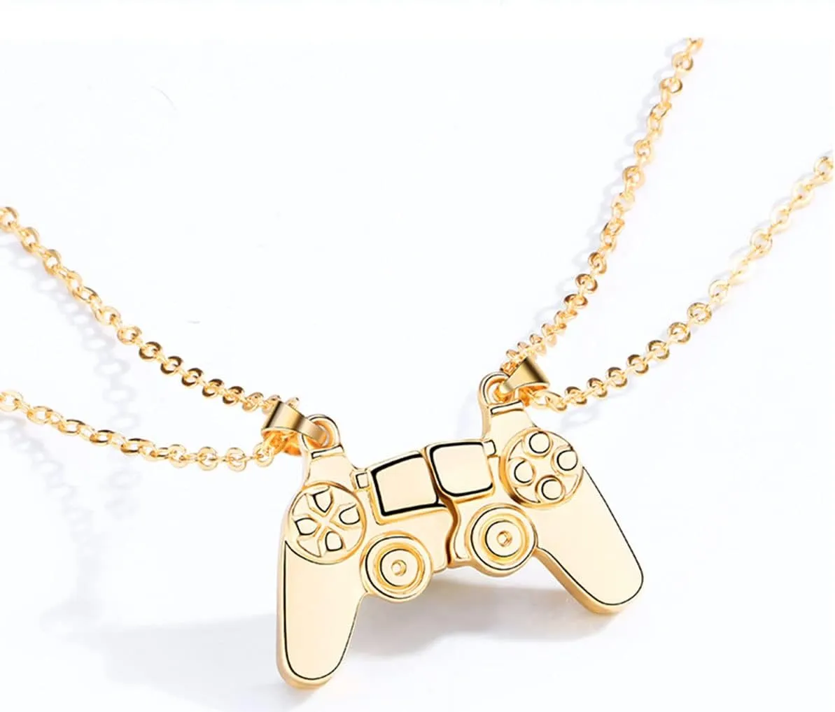 Game Controller Couple Matching Pendant Necklace for Men Women Friendship Best Friends Magnet Game Console Handle Sister Street Hiphop Jewelry