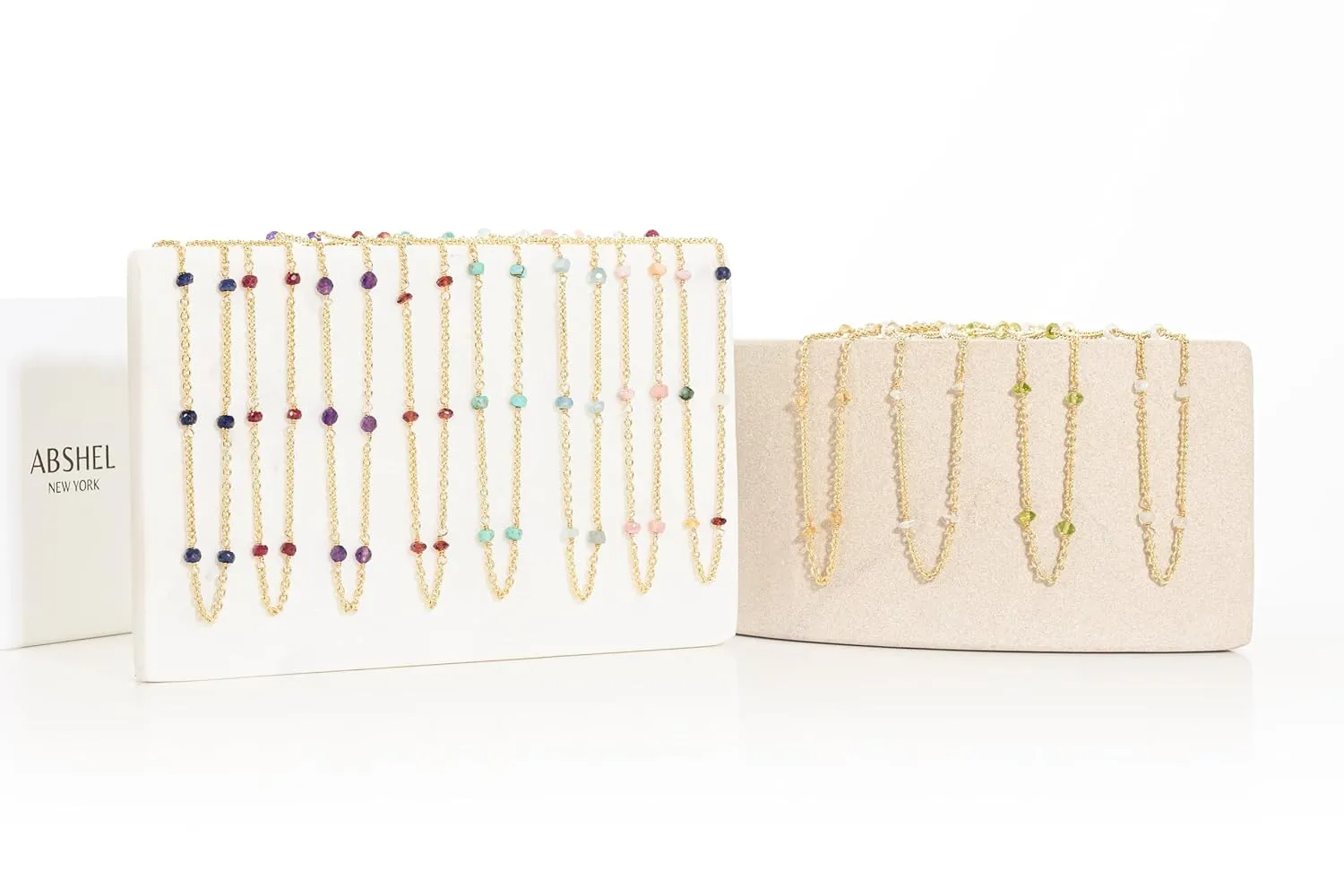 Garnet Necklace for Women, Premium Beaded Gold Necklaces for Women - Tarnish Free 18K Gold Plated Certified S925 Classic Statement Necklace Gold Jewelry for Women - Mothers Day Gifts for Mom Wife