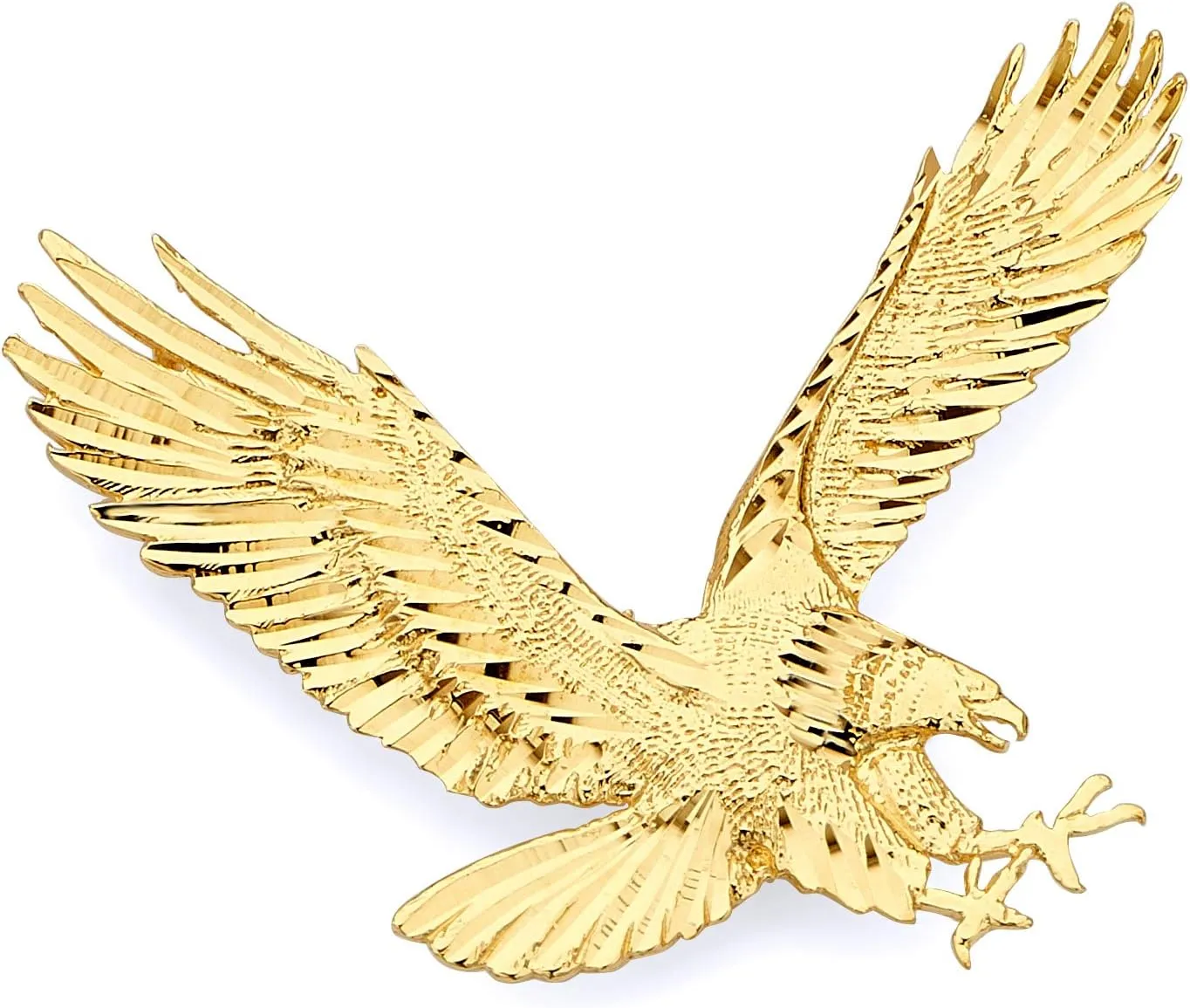 GM Fine Jewelry Collection 14k Yellow Gold Eagle Pendant