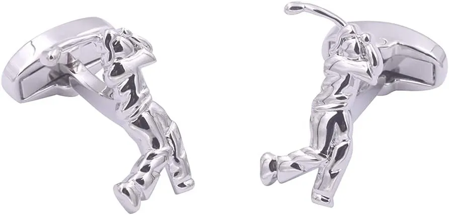 Golf Swing Cufflinks | Golfer USPGA Cuff Links for Men | Anniversary Husband Present