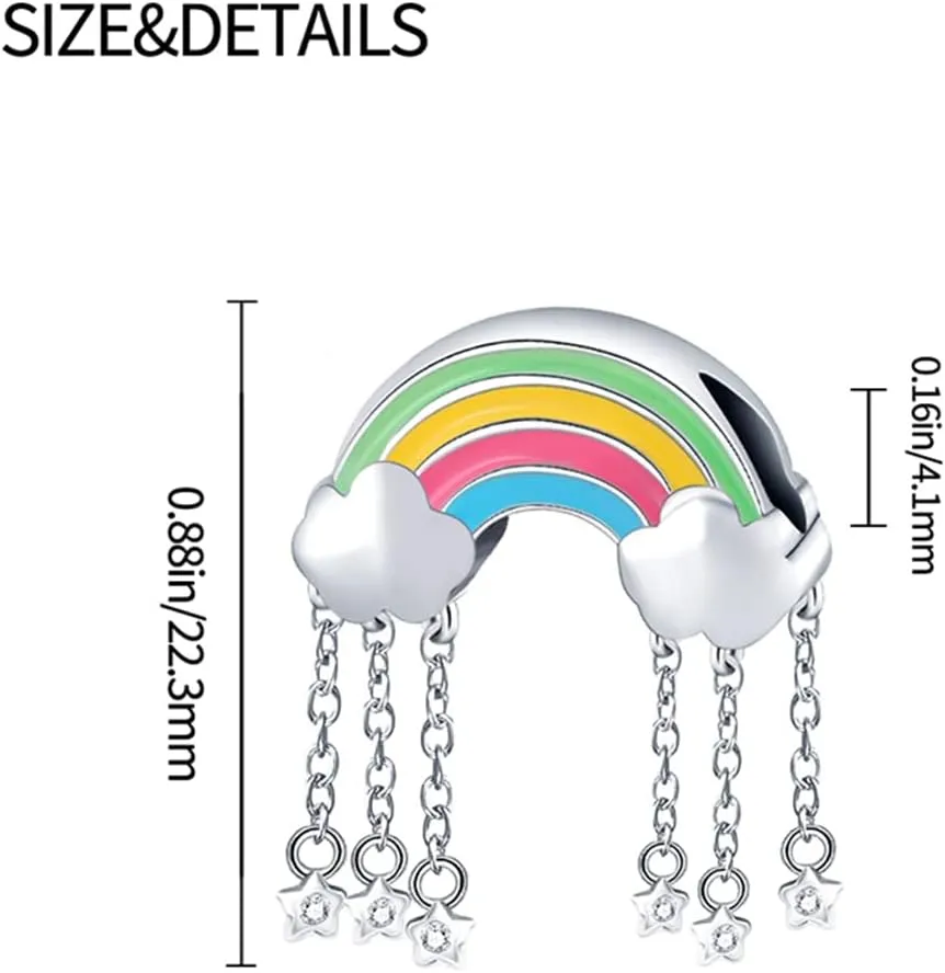 Hapour 925 Sterling Silver Charms for Charm Bracelets Necklace Jewelry Dangle Pendant Beads Charm for Women Mom
