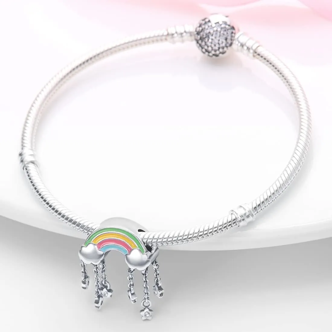 Hapour 925 Sterling Silver Charms for Charm Bracelets Necklace Jewelry Dangle Pendant Beads Charm for Women Mom