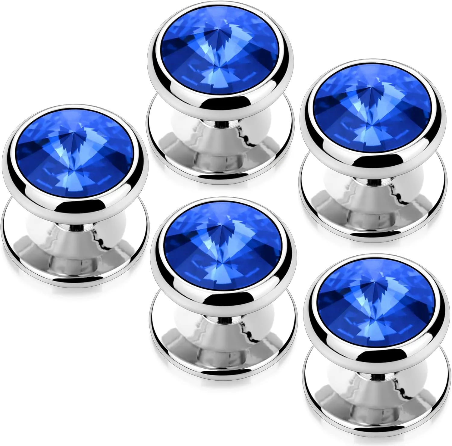 HAWSON Crystal Shirt Studs for Men's Tuxedo Shirt, Tuxedo Buttons for Birthday Wedding Party Christmas.