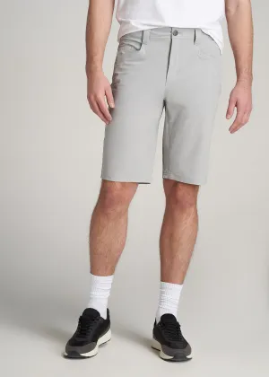 Hiking Shorts for Tall Men in Light Grey