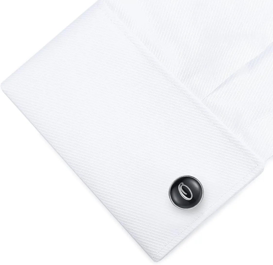 HONEY BEAR Initial Alphabet Letter Cufflinks Tie Clips Set for Mens Gift