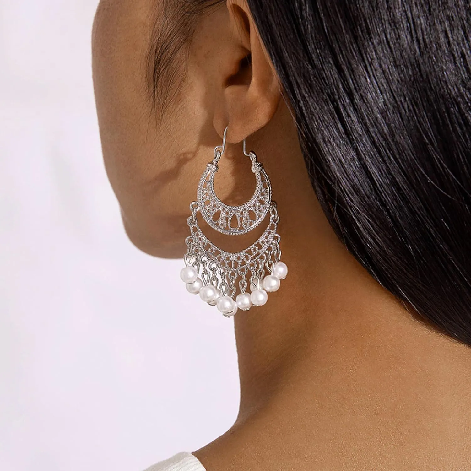 Indian Gold Jewelry Earrings for Women Jhumkas Chandelier Dangle Earring Bollywood Party Accessories Ethnic Gift Set Traditional Indian Earrings for Women Handmade Jhumka Jewelry Chandelier Dangle Ethnic Accessories
