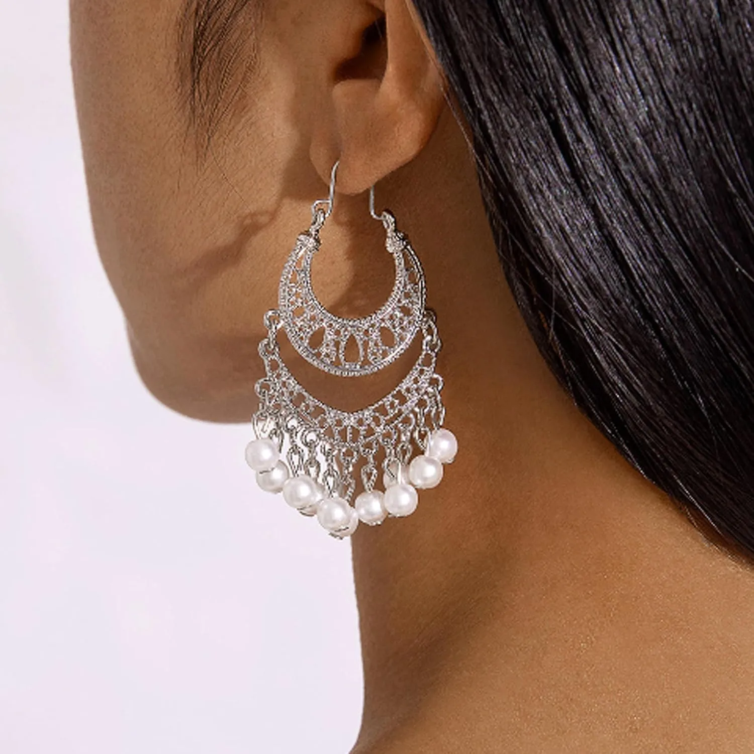 Indian Gold Jewelry Earrings for Women Jhumkas Chandelier Dangle Earring Bollywood Party Accessories Ethnic Gift Set Traditional Indian Earrings for Women Handmade Jhumka Jewelry Chandelier Dangle Ethnic Accessories