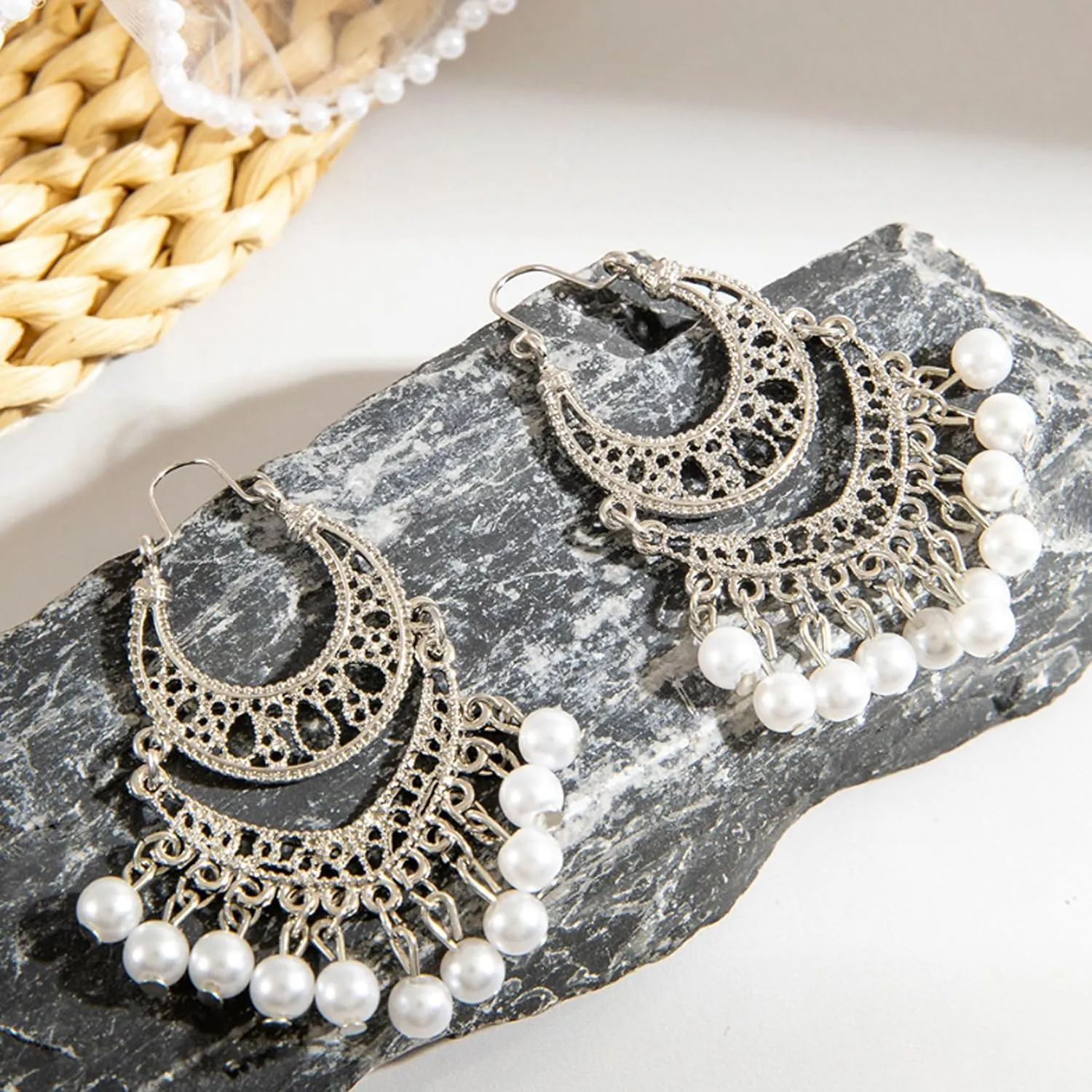 Indian Gold Jewelry Earrings for Women Jhumkas Chandelier Dangle Earring Bollywood Party Accessories Ethnic Gift Set Traditional Indian Earrings for Women Handmade Jhumka Jewelry Chandelier Dangle Ethnic Accessories