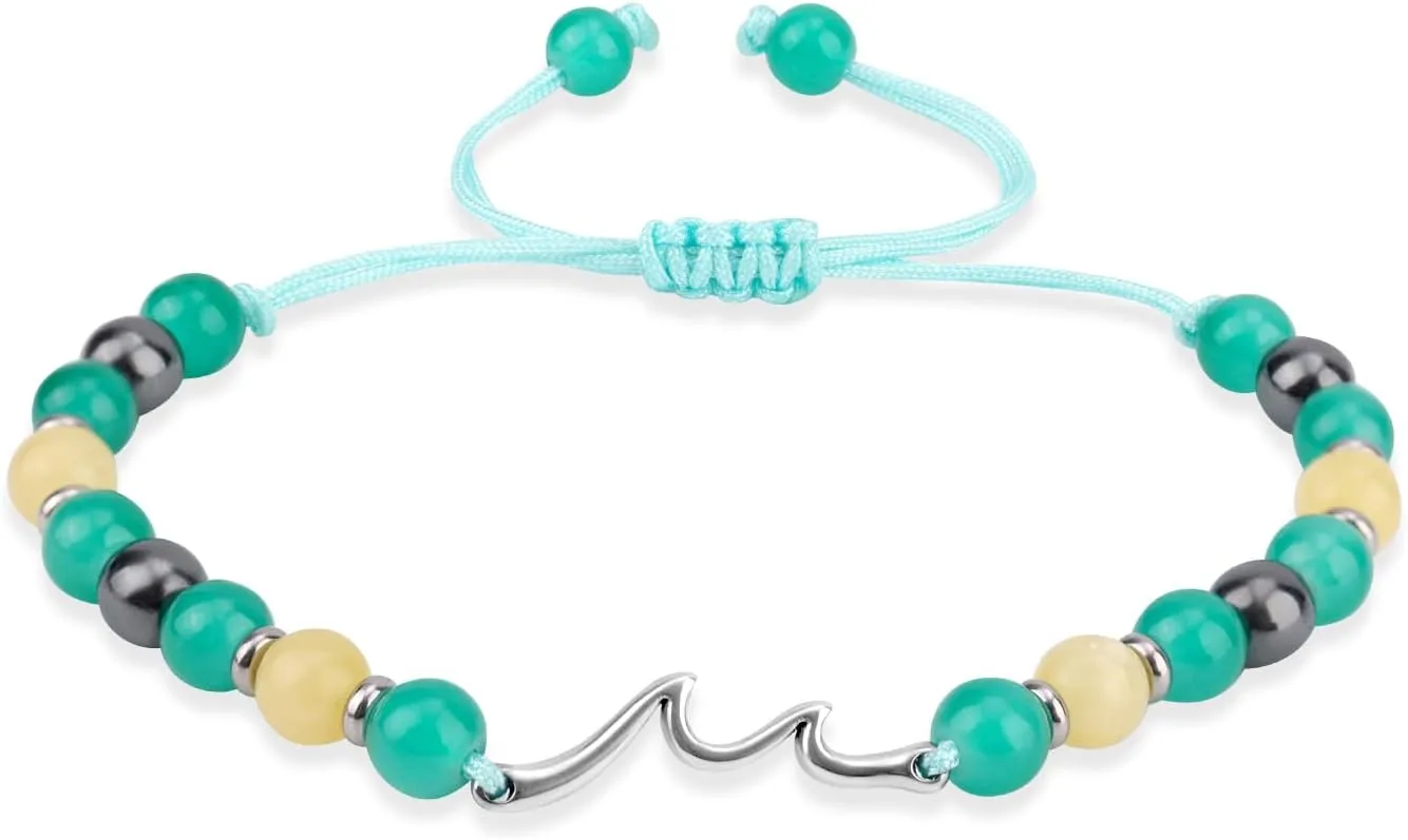 Inspirational Bracelets for Women, Encouragement Bracelets Natural Stone Bracelets Life is Tough But So are You Bracelet for Best Friends Women Christmas Birthday Friendship Gifts