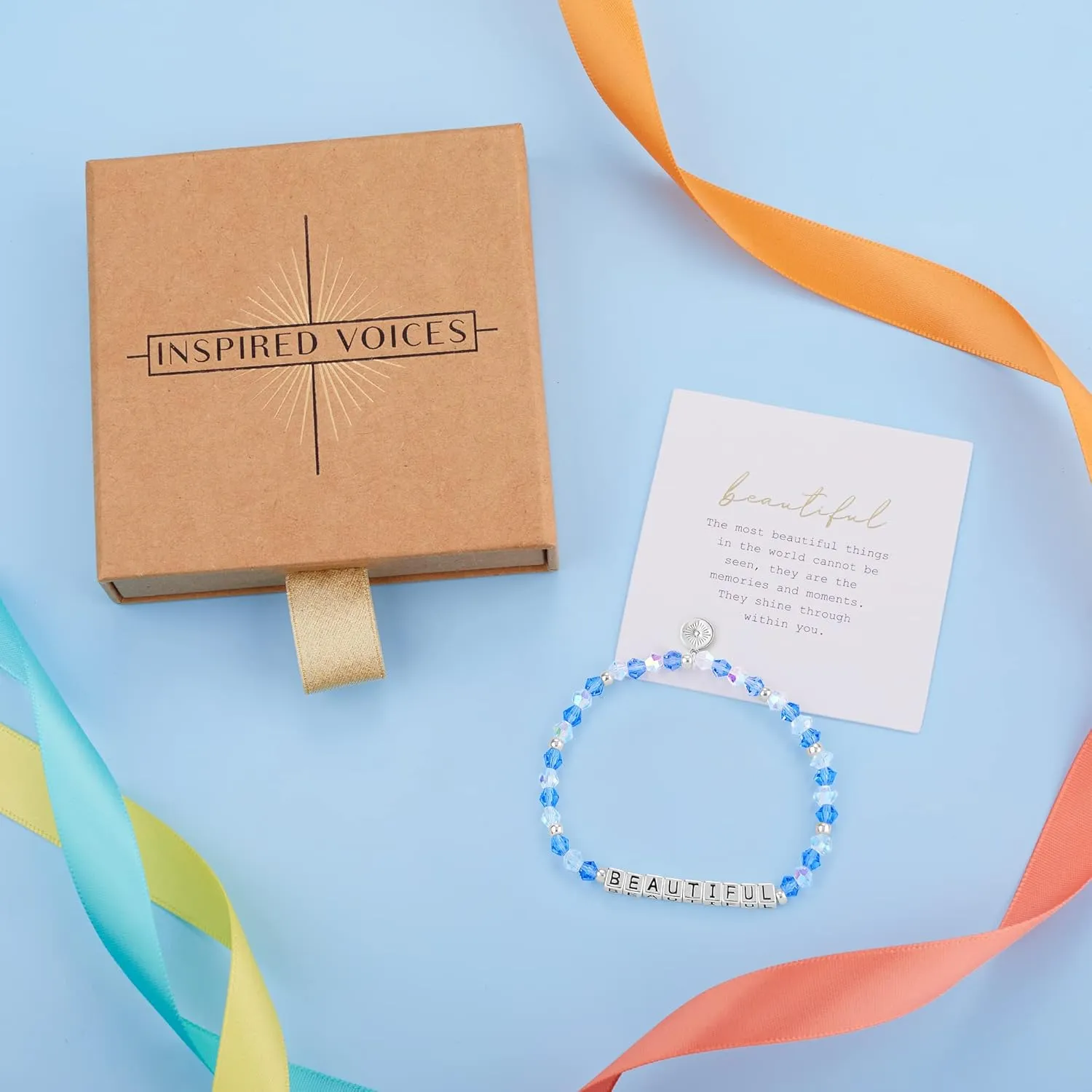 INSPIRED VOICES Friendship Bracelets - Best Friend Bracelet, Beaded Bracelets, Sister Gifts & Bestie Gifts for Women