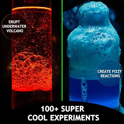 Japace 100  Experiments Science Kit for Kids Age 4-12 Year Old, Cool Boy Christmas Birthday Gift Ideas, Chemistry and Physics Set Toys for Boys Girls