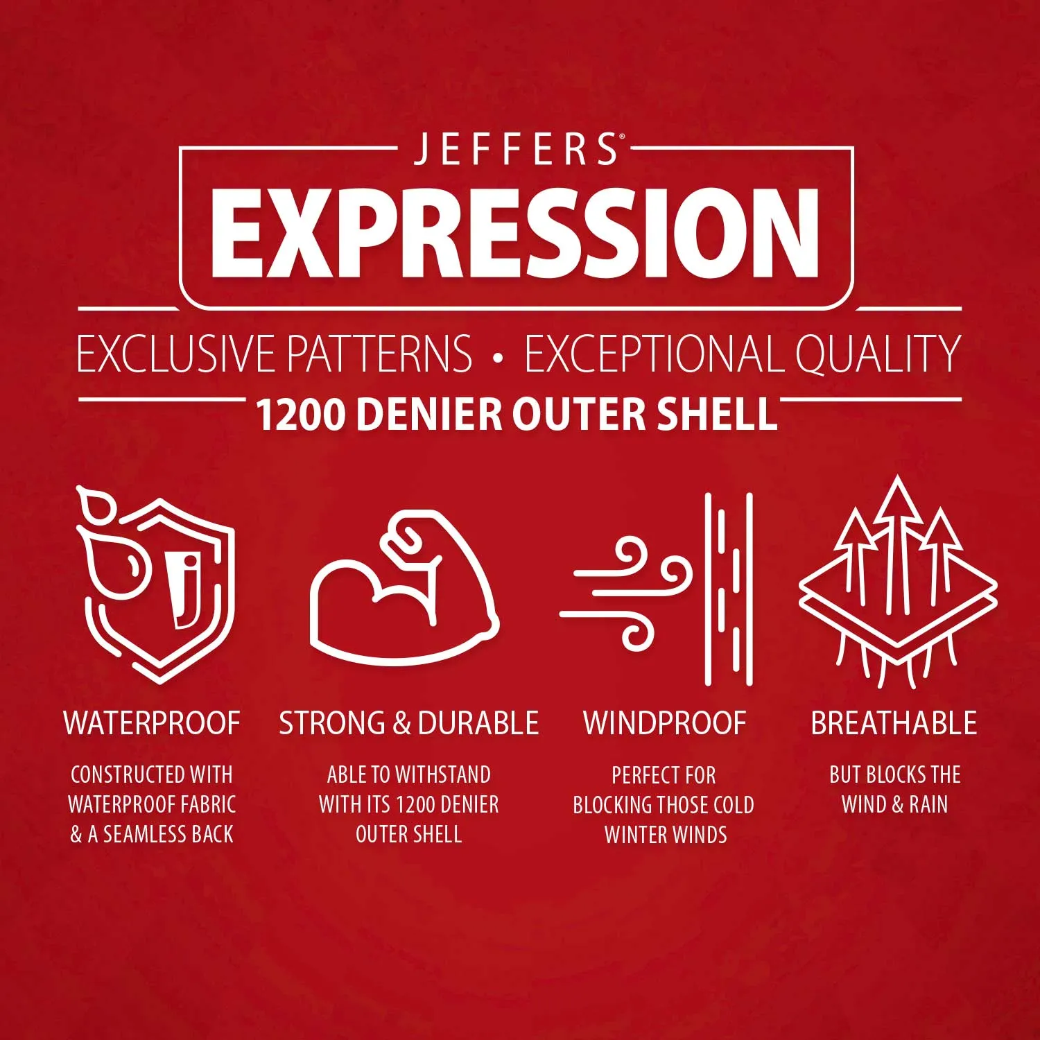 Jeffers Expression 1200 Denier Standard Neck Turnout Sheet, 0 Gram, Cattle Drive