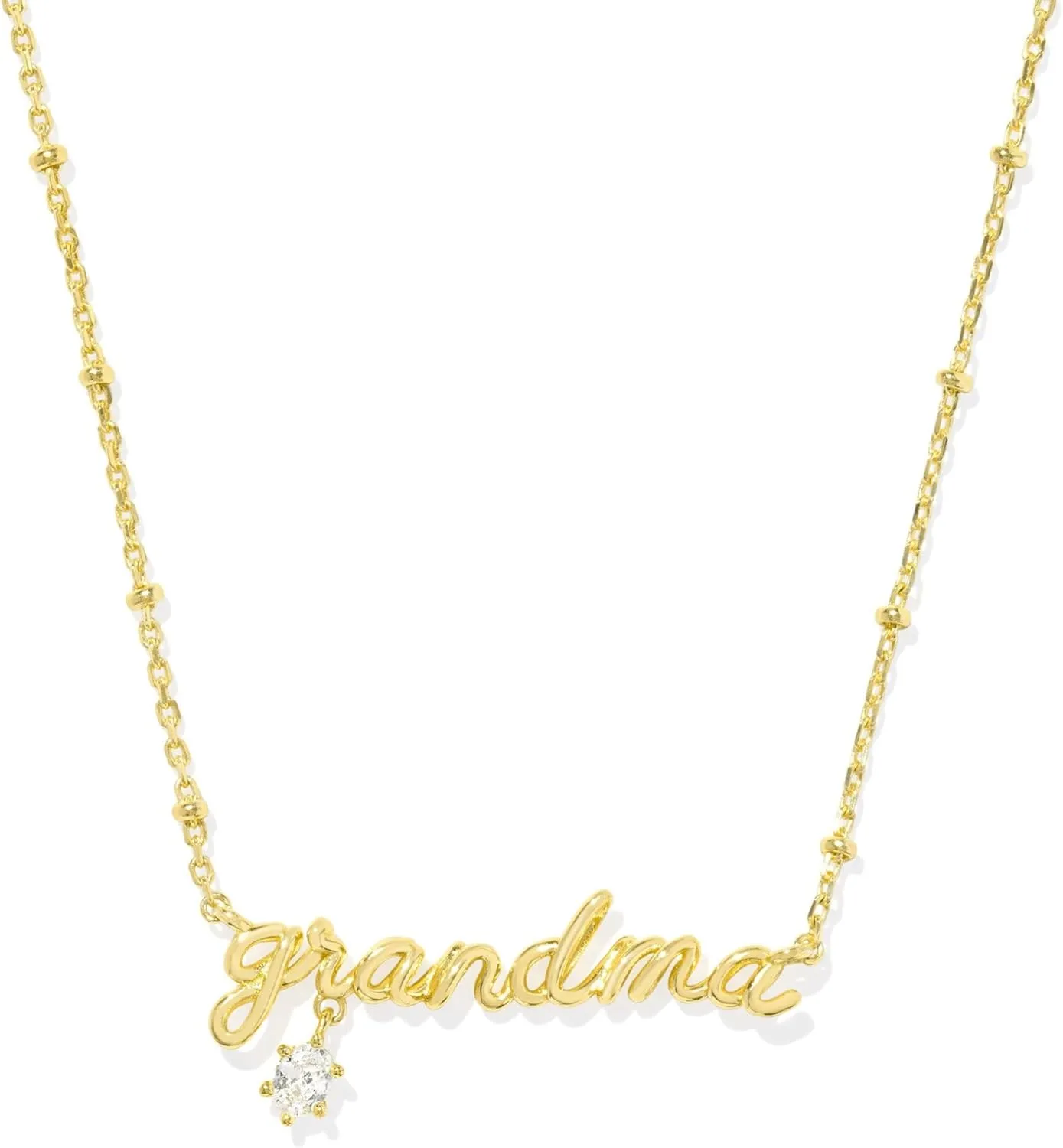 Kendra Scott, Womens, Grandma Crystal Short Pendant Necklace, Gold, One Size