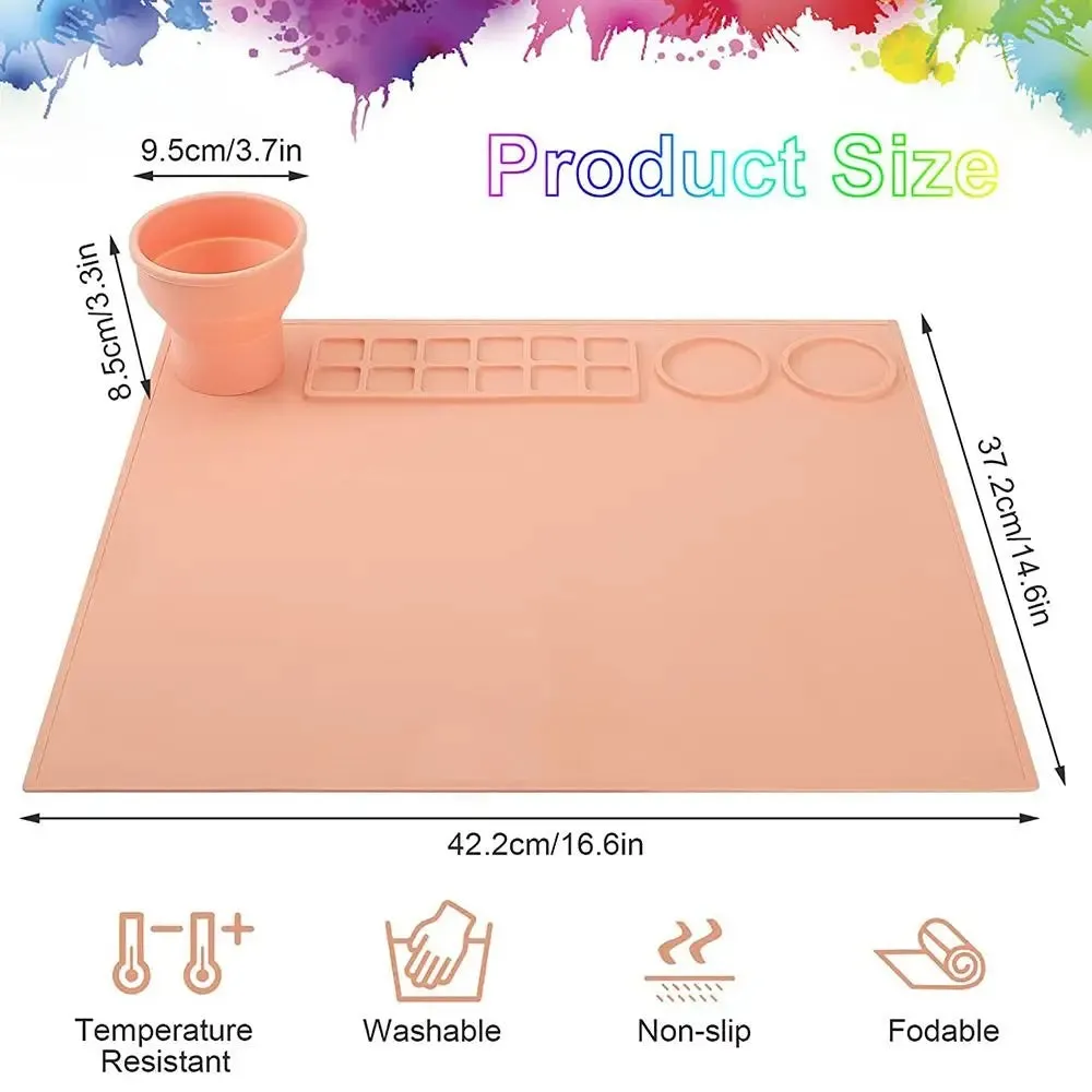 Kids Multifunctional DIY Silicone Drawing Mat