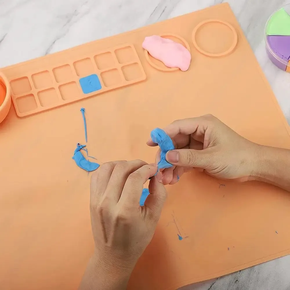 Kids Multifunctional DIY Silicone Drawing Mat