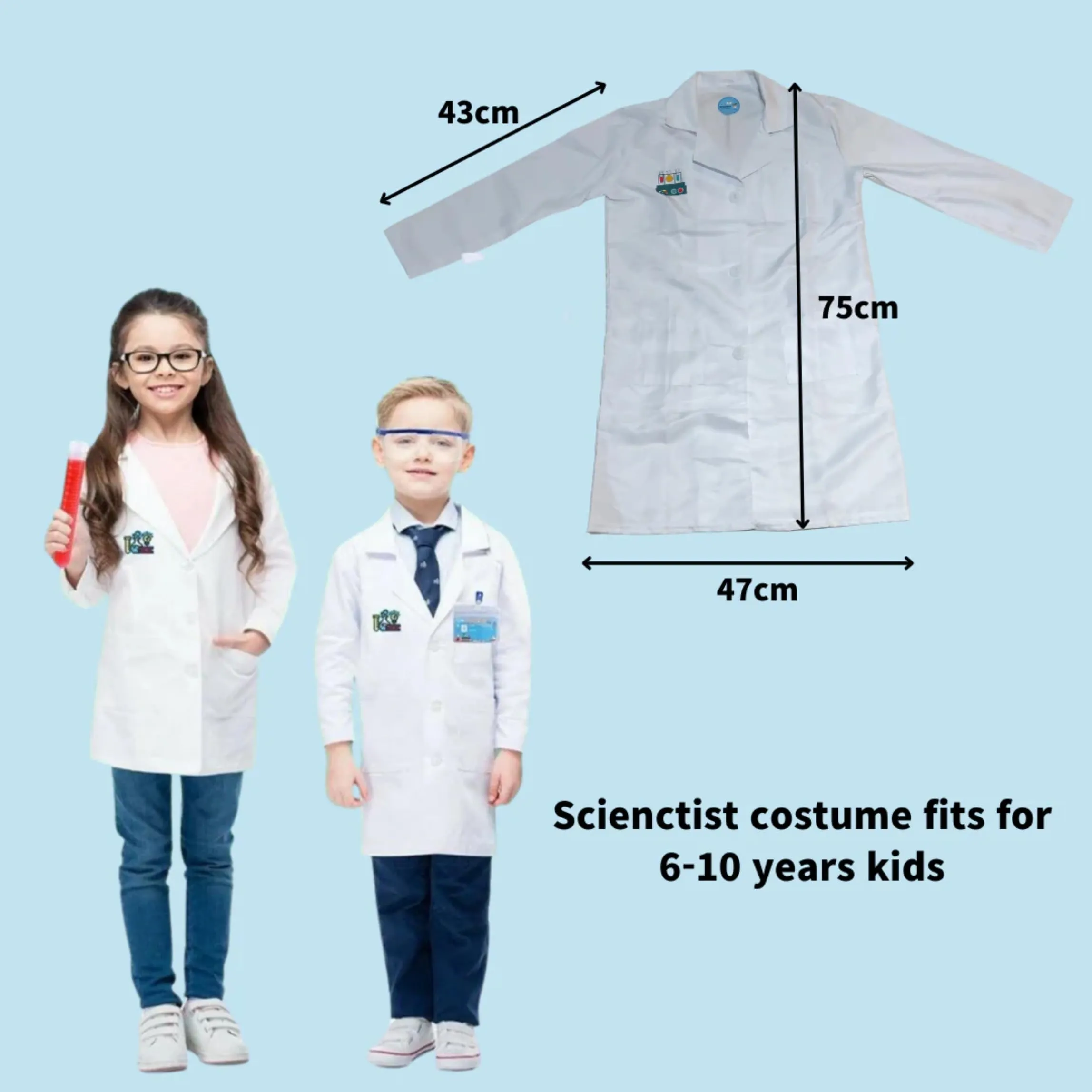 [Kit] 80  Science Experiment Kits for Kids with Lab Coat
