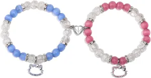 Korotho Matching Bracelets for Couples Best Friend, Spider Kitty Charm Bracelets Christmas Gifts Bff Friendship Matching Jewelry Long Distance Relationship Bracelets for Couples Family Friends Bf Gf