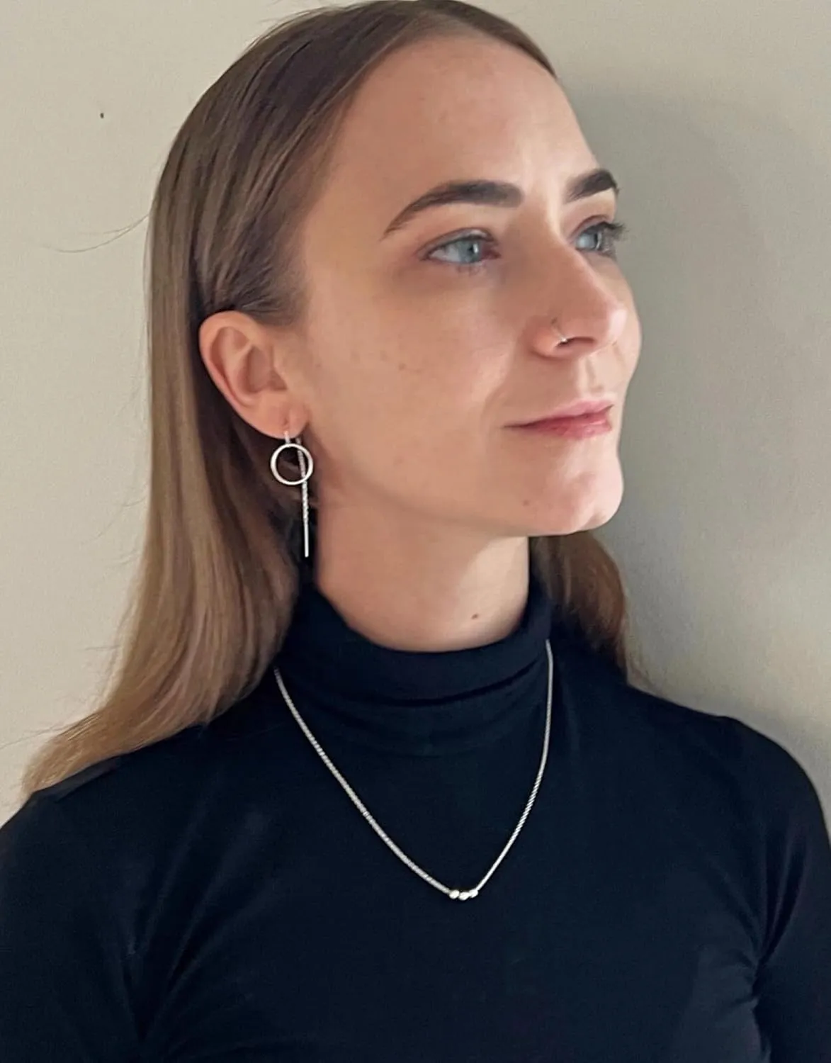 Layering Necklaces for Women, 14k gold filled or Sterling Silver Layered Necklace, Three Ball Choker, Simple Stacked, Trendy Jewelry, Minimalist, Popular (silver, 18-20 inches)