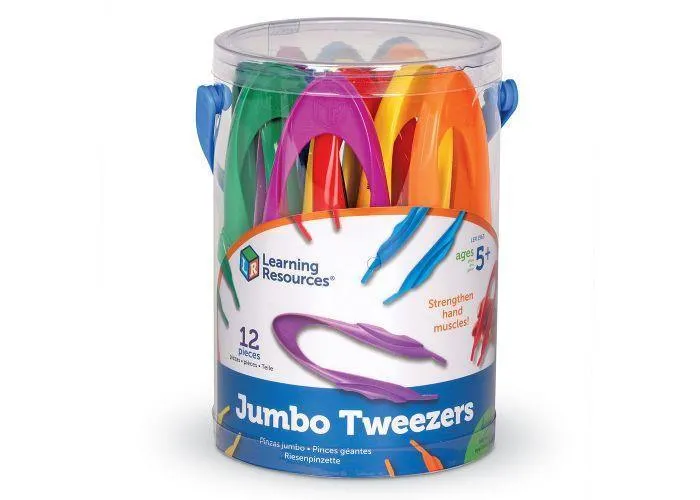 Learning Resources Jumbo Tweezers Pack of 12