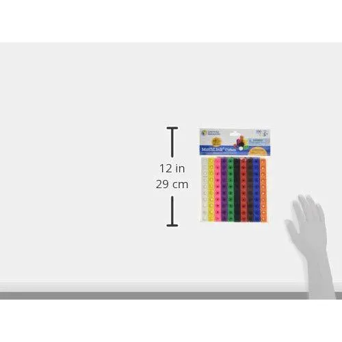Learning Resources MathLink Cubes, Homeschool, Educational Counting Toy, Math Cubes, Linking Cubes, Early Math Skills, Math Manipulatives, Set of 100 Cubes, Ages 5 