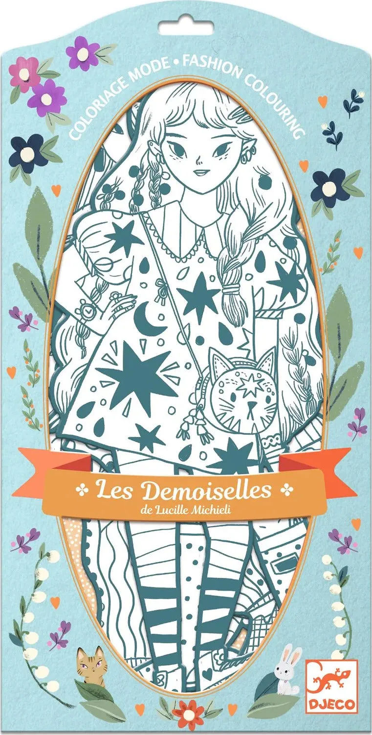 Les Demoiselles Angèle & Friends Fashion Colouring Paper Dolls