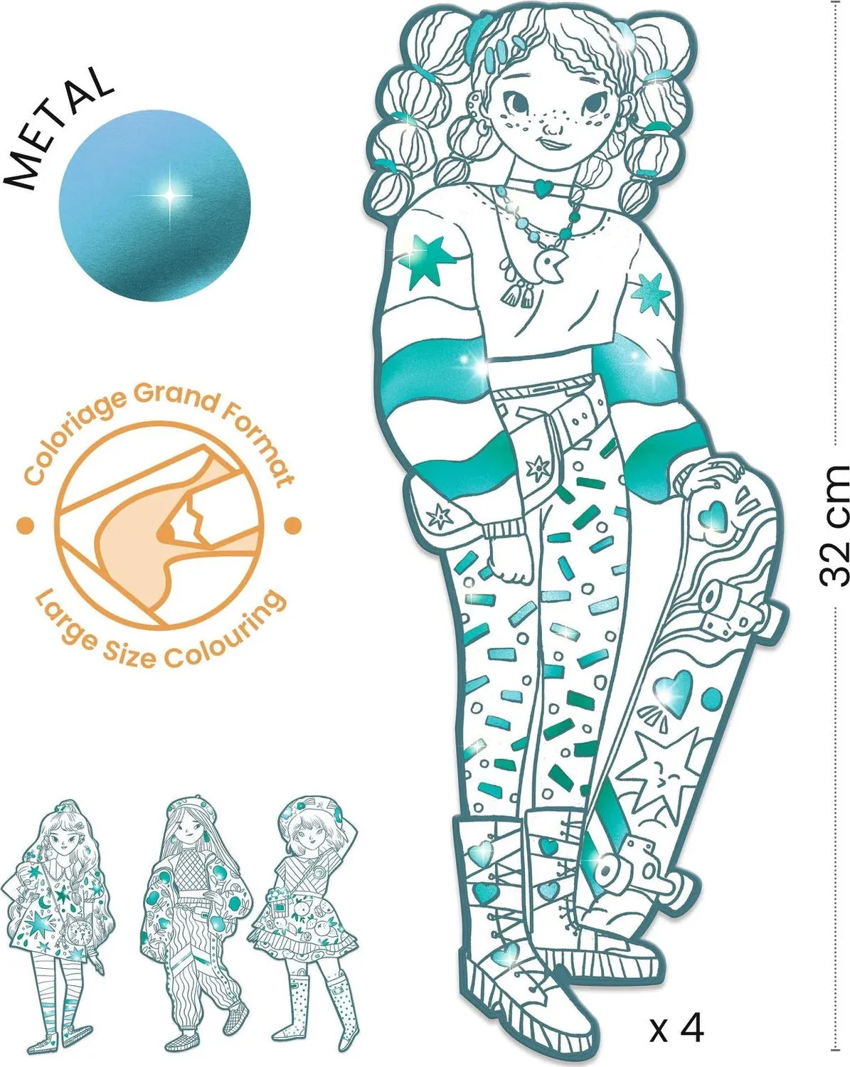 Les Demoiselles Angèle & Friends Fashion Colouring Paper Dolls