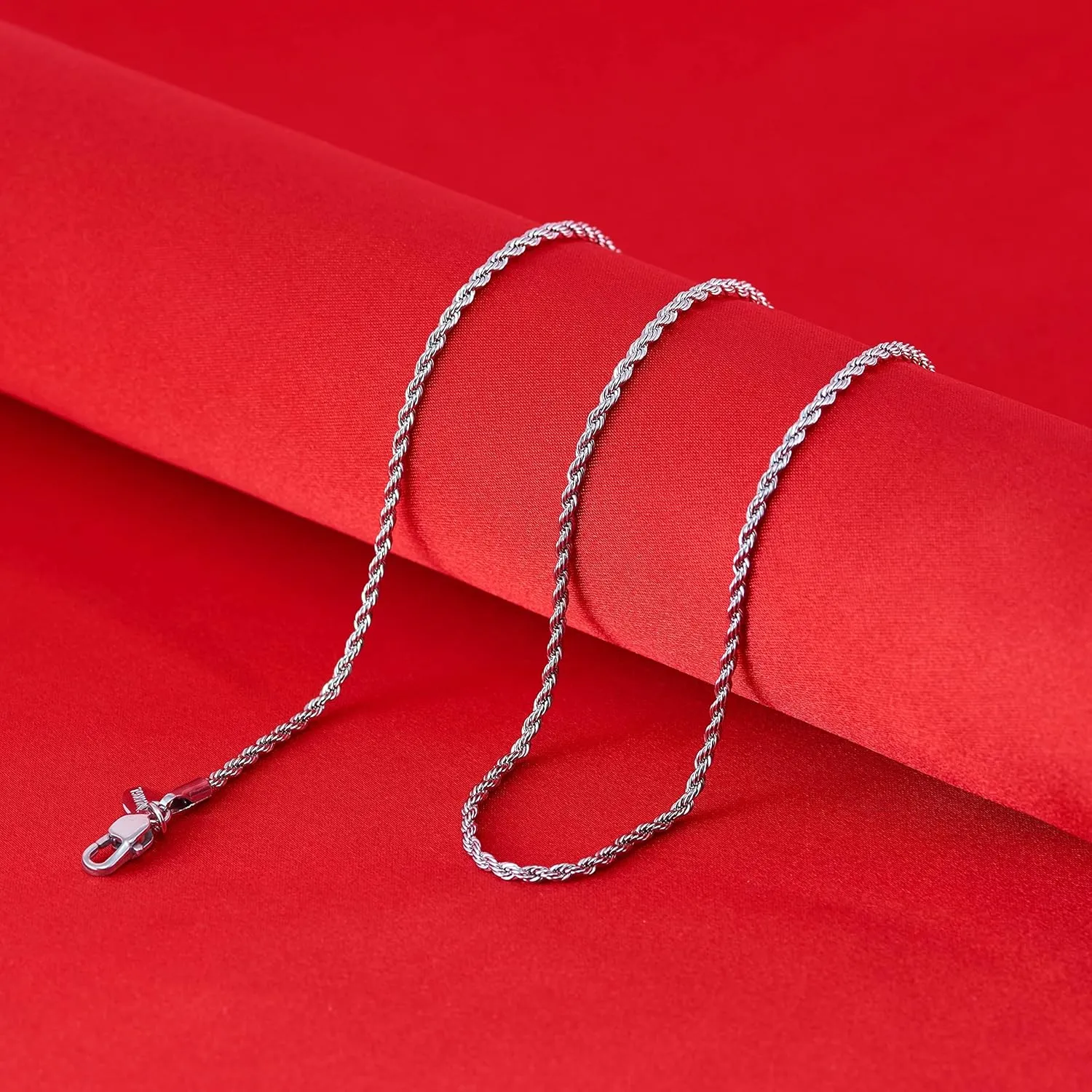 LIFETIME JEWELRY 1mm Rope Chain for Men & Women Diamond Cut 14 to 30 Inch | Black | Gunmetal | Stainless Steel