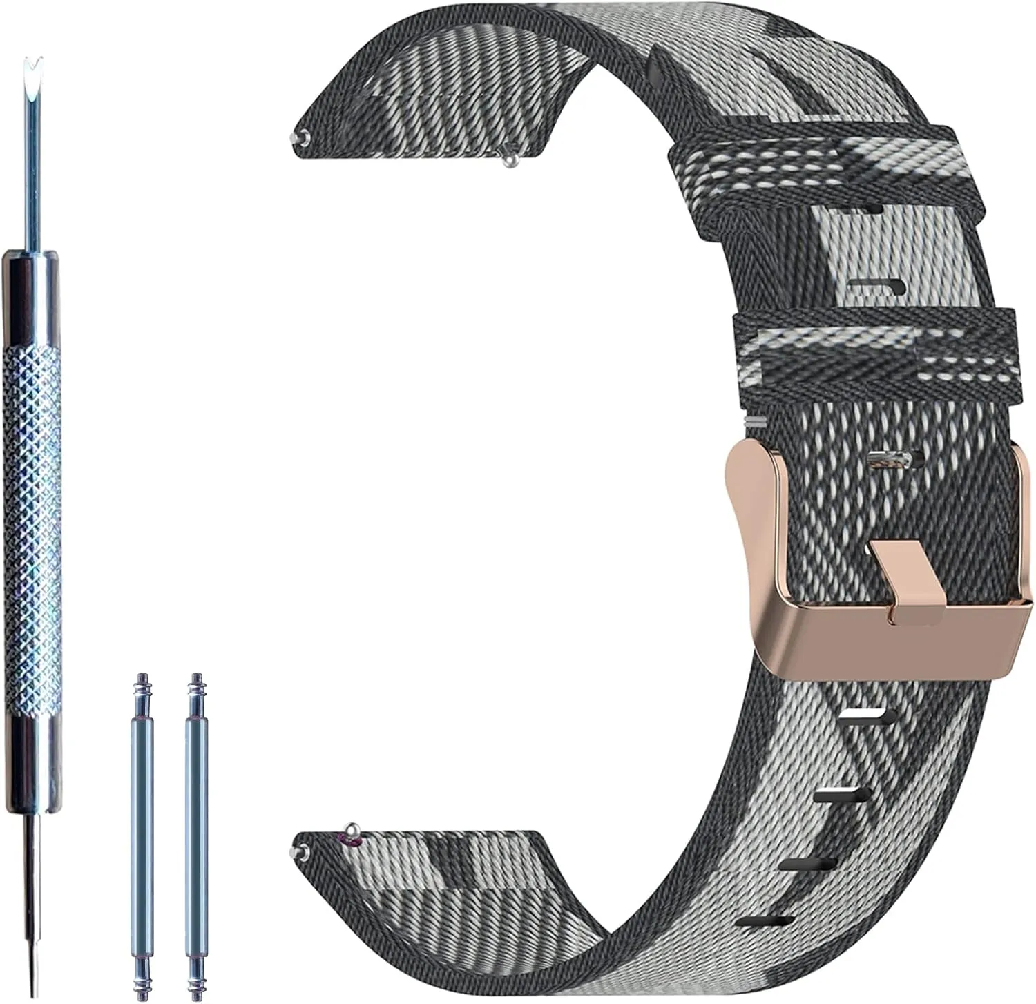 Lijinlan Replacement Watch Band for Casio F-91W/ F-93W/ F-94/ F-98W/ F-105W/ F-106W/ W-66/ W-85, 18mm Nylon Strap for Casio F91W Series Watch Wristband
