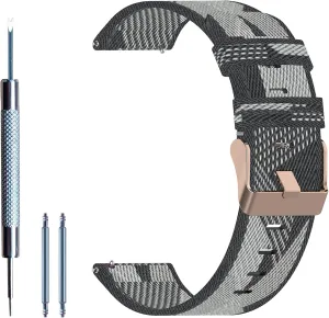Lijinlan Replacement Watch Band for Casio F-91W/ F-93W/ F-94/ F-98W/ F-105W/ F-106W/ W-66/ W-85, 18mm Nylon Strap for Casio F91W Series Watch Wristband