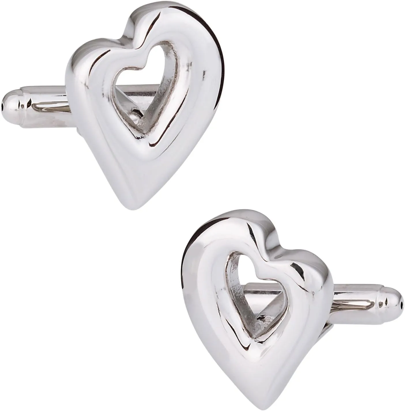 Love Valentine's Day Heart Cufflinks with Presentation Gift Box