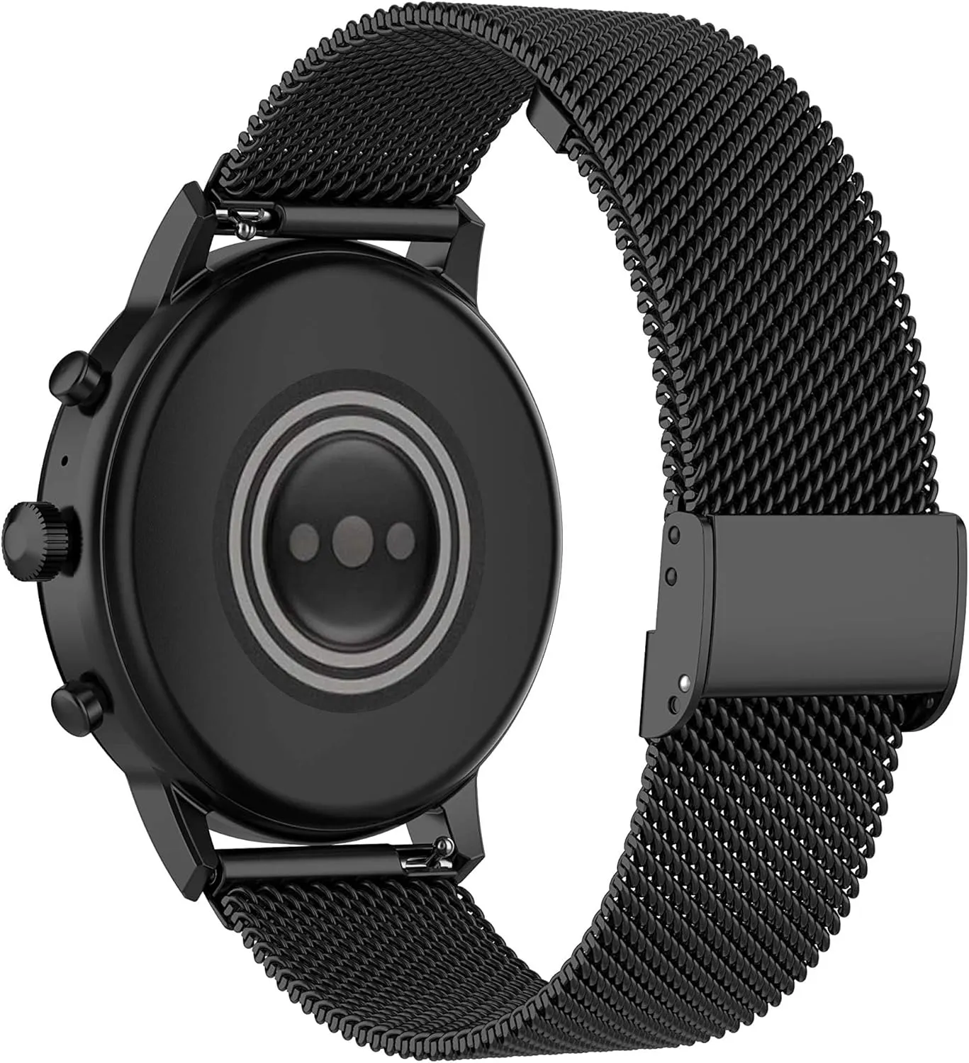 Metal Loop Bands Compatible for Carbinox X-Ranger/Vortex/Vesta/Blaze Square/Blaze S Adjustable Stainless Steel Replacement Wristbands Quick Release Watch Strap for Carbinox Military Smartwatch